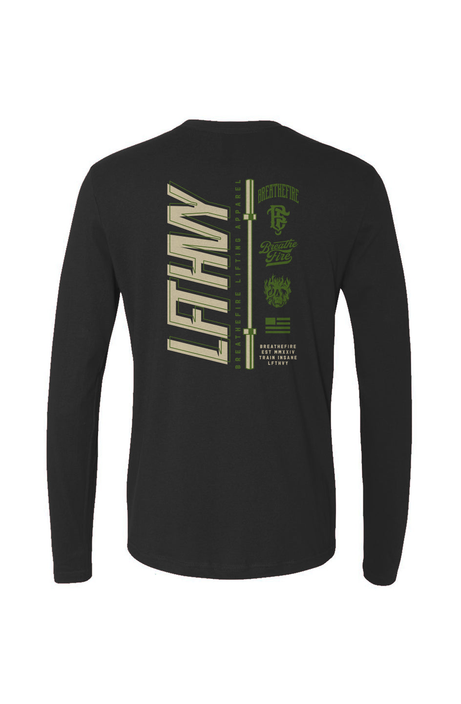 BreatheFire Lift Heavy Men's Cotton Long-Sleeve C