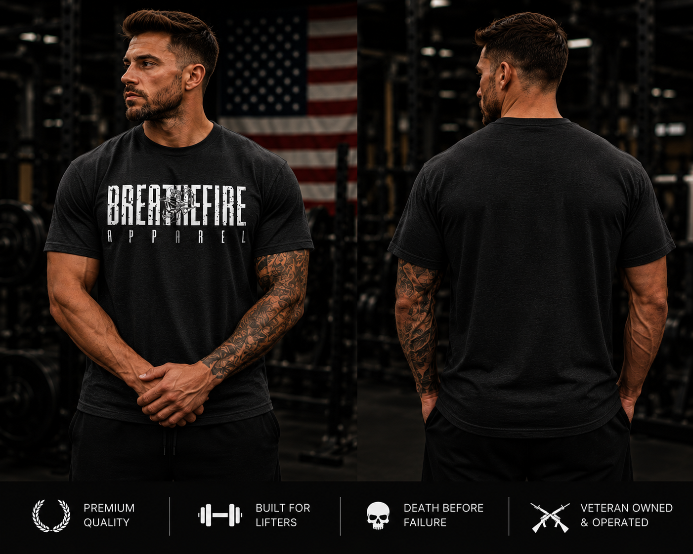 BreatheFire Heather Short Sleeve T shirt