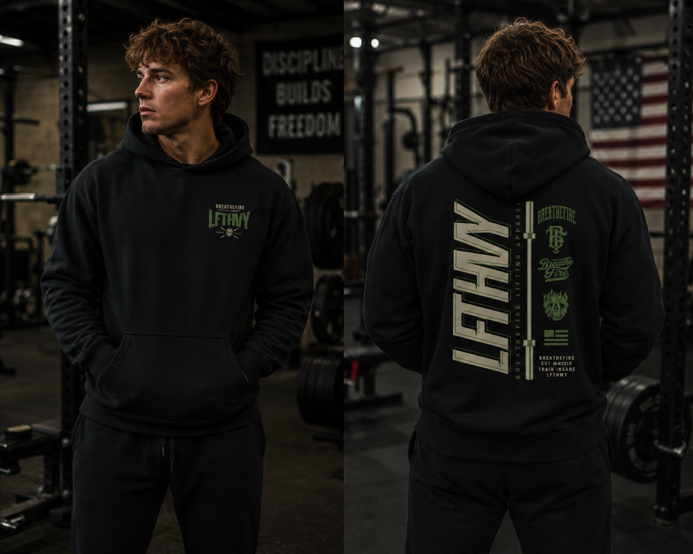 BreatheFire Heavyweight Pullover Hood