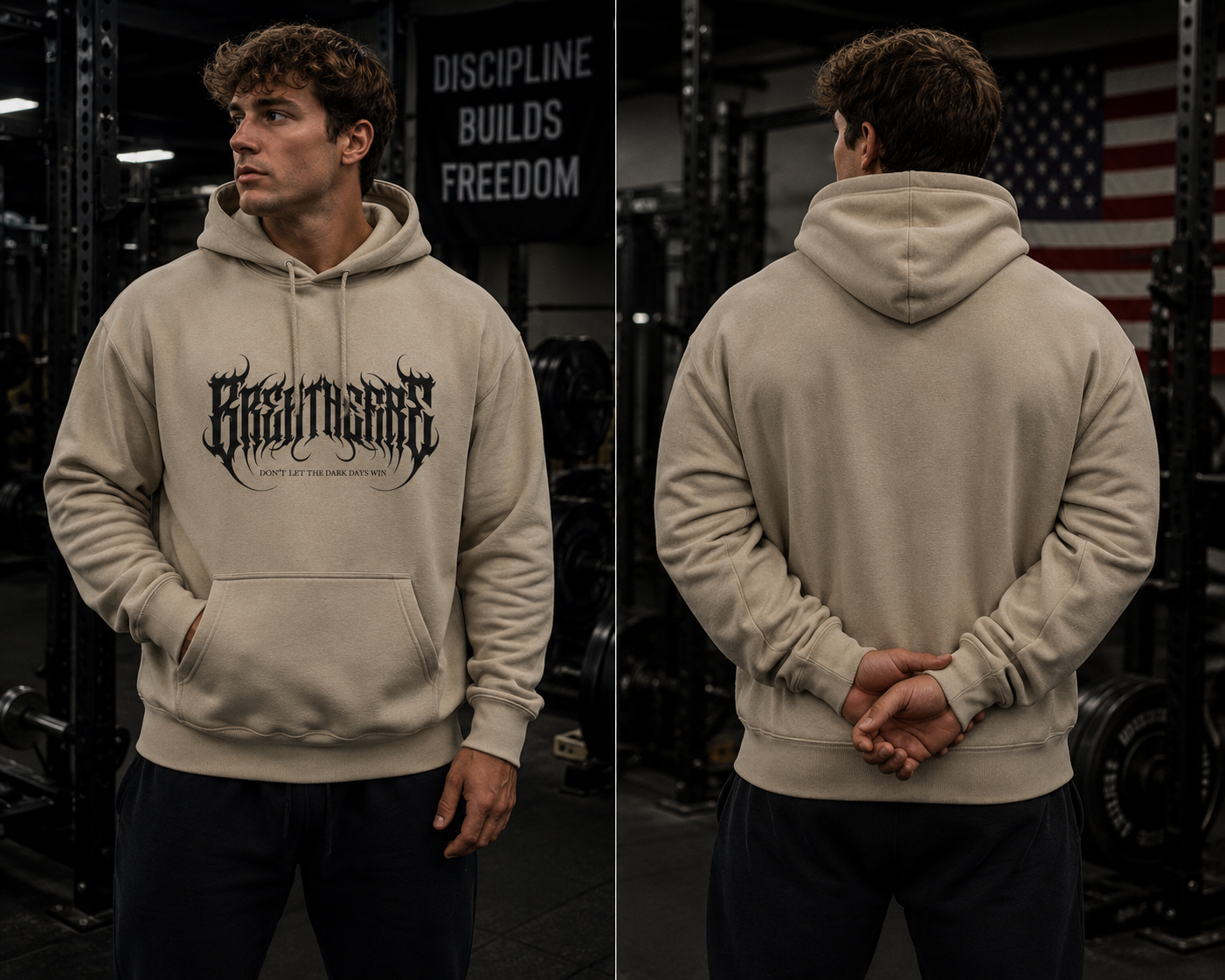 BreatheFire heavyweight pullover hoodie