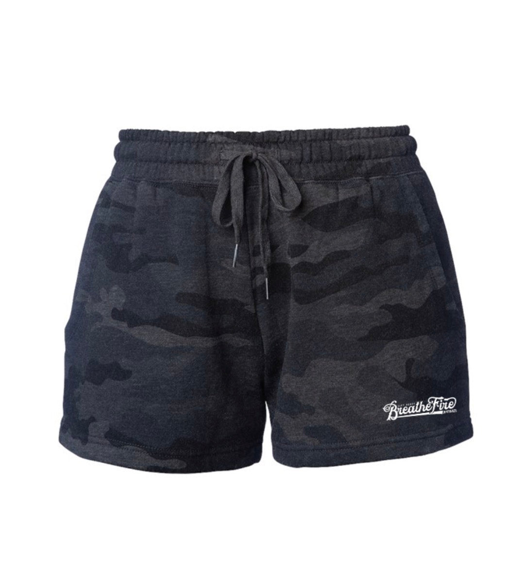 Black Camo Heather Shorts