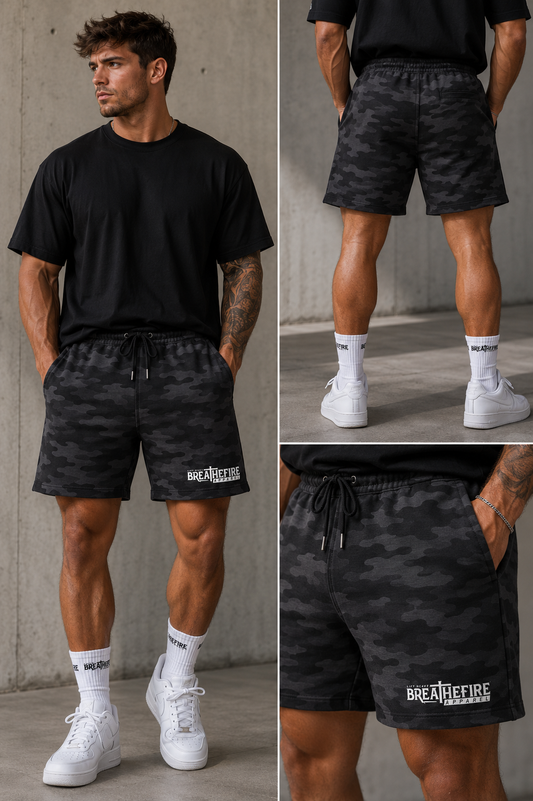 Black Camo Shorts