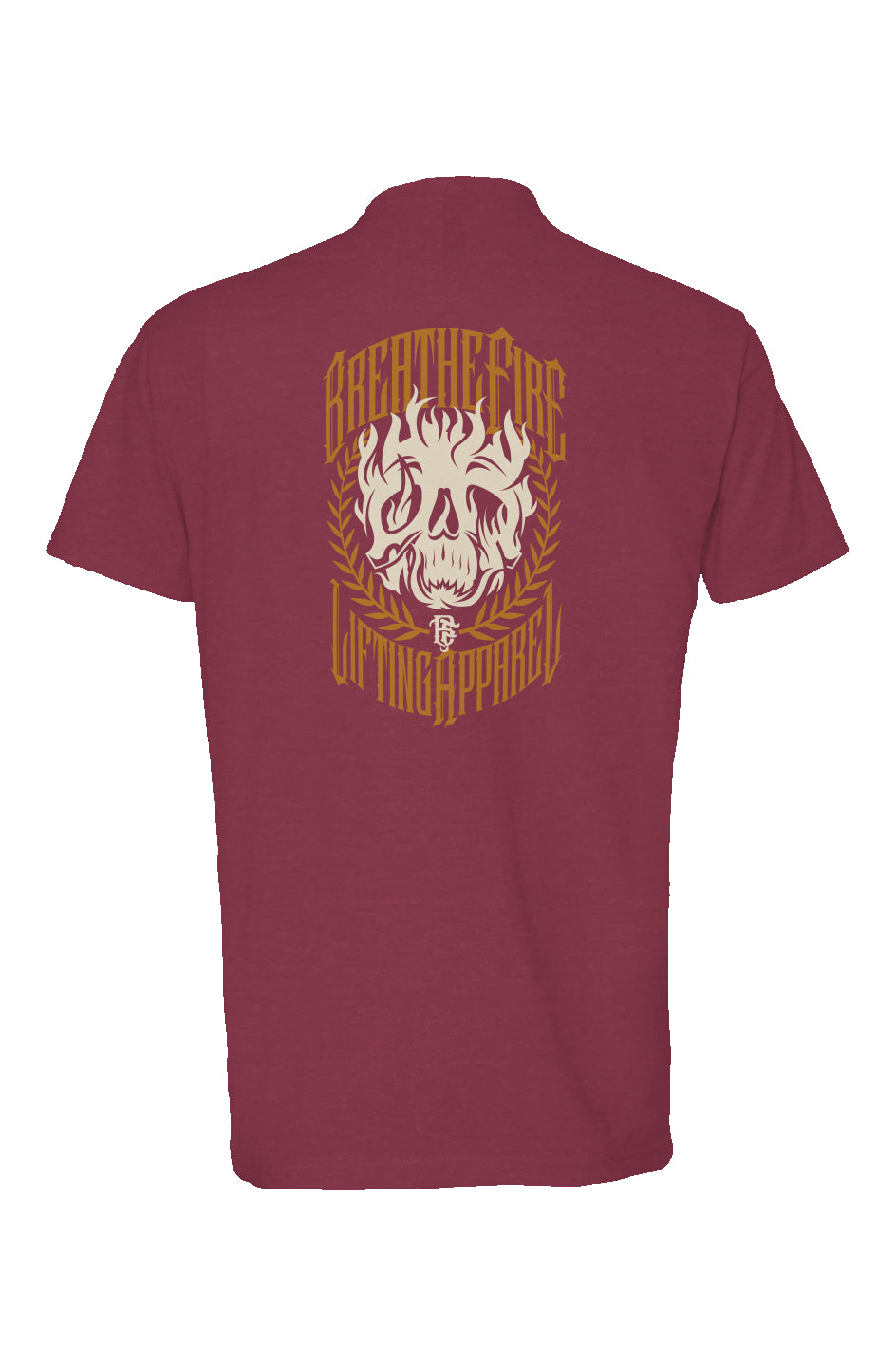 BreatheFire Skull and Flames T shirt