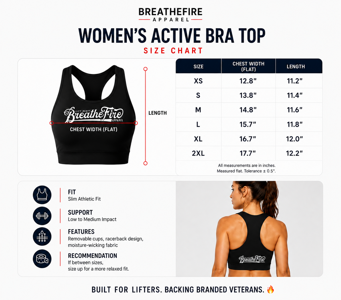 BreatheFire ACTIVE BRA TOP