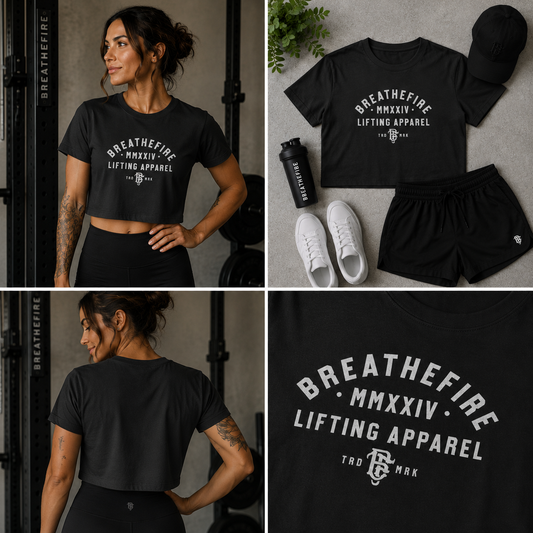 BreatheFire Women’s Flowy Cropped Tee