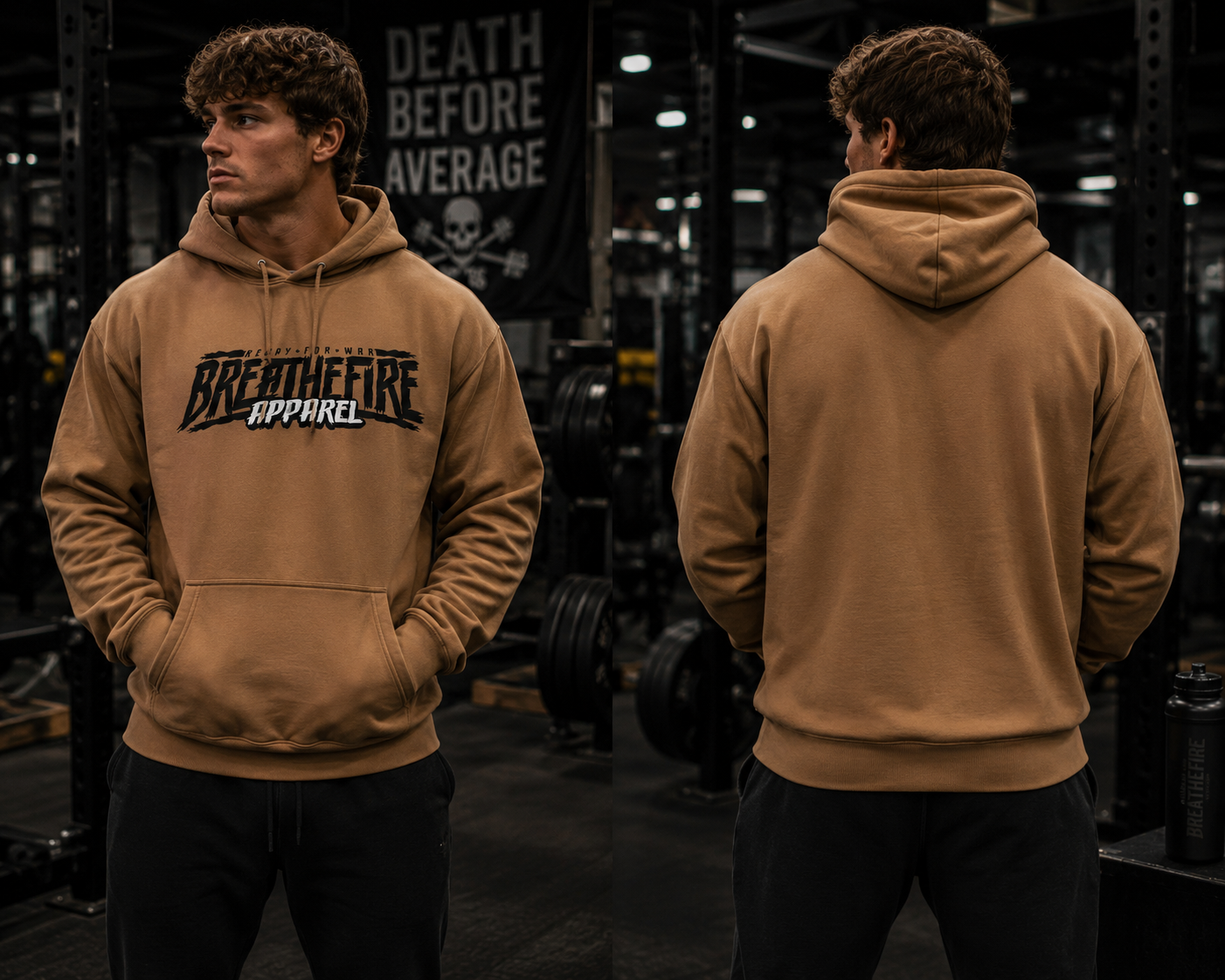 BreatheFire heavyweight pullover hoodie