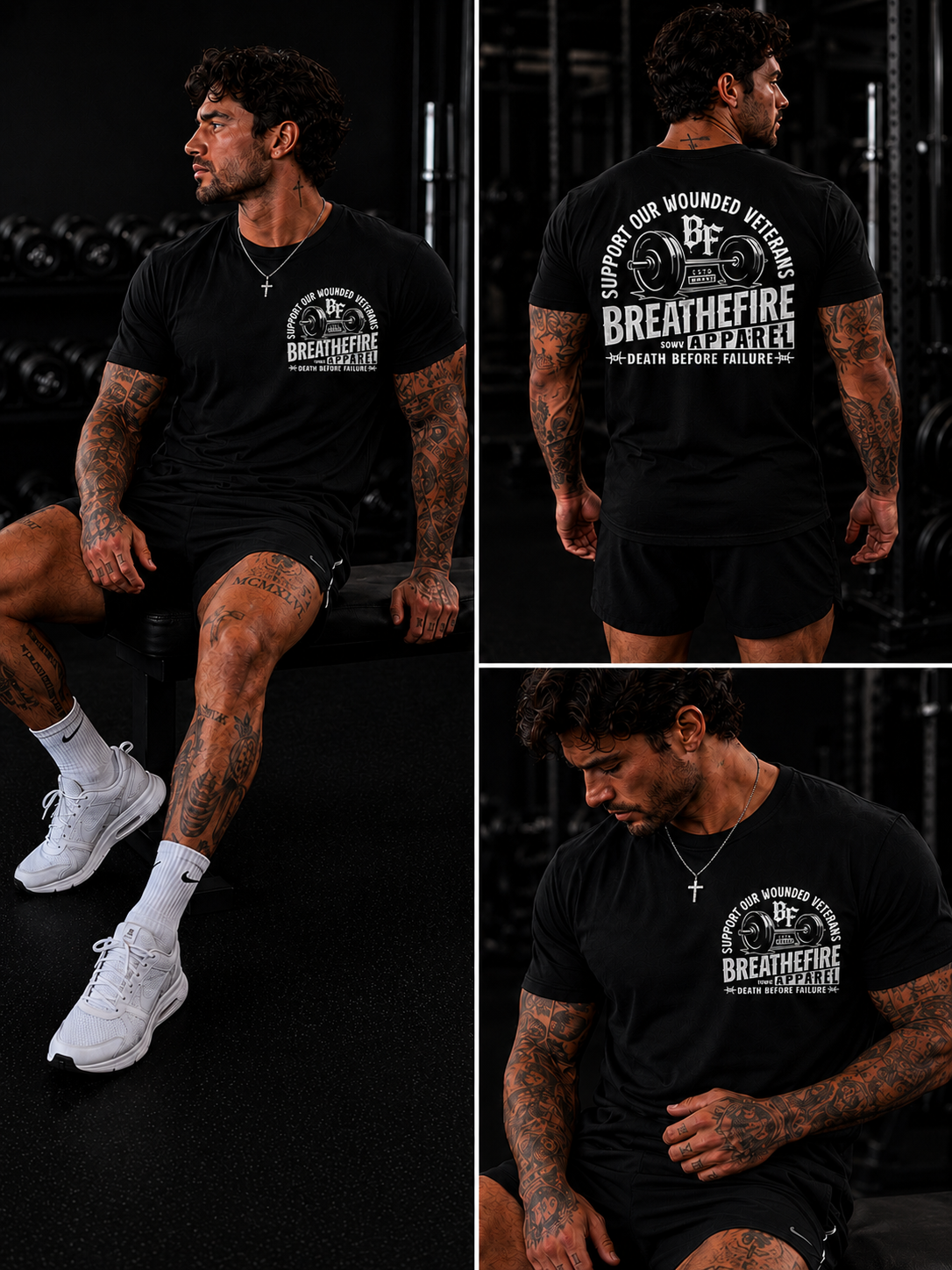 BreatheFire Triblend Short Sleeve Crew